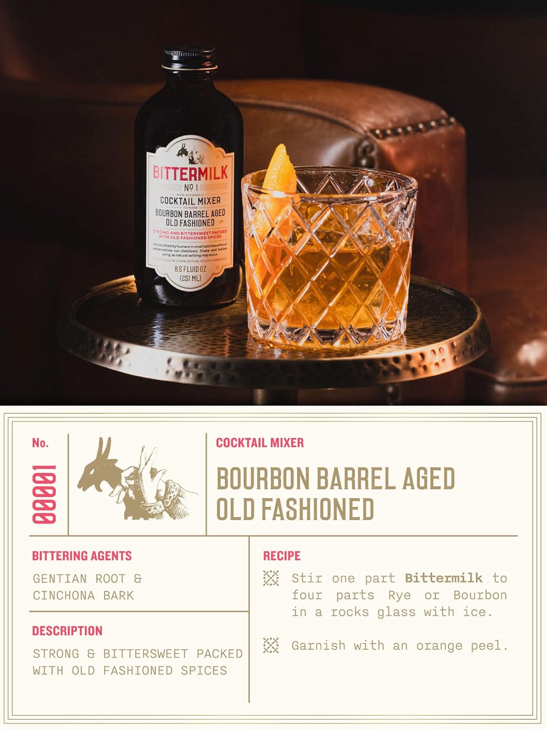 Bourbon Barrel Aged Old Fashioned Cocktail Mix - photo 4