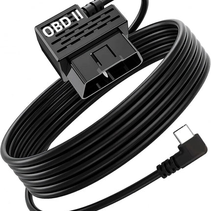 USB-C Dash Cam Hardwire Kit – OBD Power Cable with 24/7 Parking Mode, Low Voltage Protection & Driver Detection, Compatible with Redtiger, Wolfbox, Vantrue, Viofo, TERUNSOUL and Most Dash Cameras
