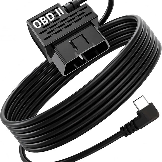 USB-C Dash Cam Hardwire Kit – OBD Power Cable with 24/7 Parking Mode, Low Voltage Protection & Driver Detection, Compatible with Redtiger, Wolfbox, Vantrue, Viofo, TERUNSOUL and Most Dash Cameras