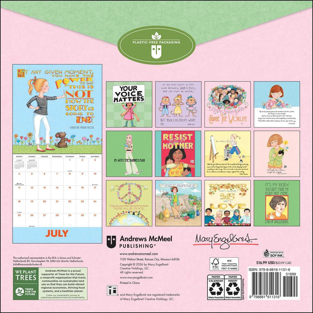 Mary Engelbreit's Your Voice Matters 2027 Wall Calendar