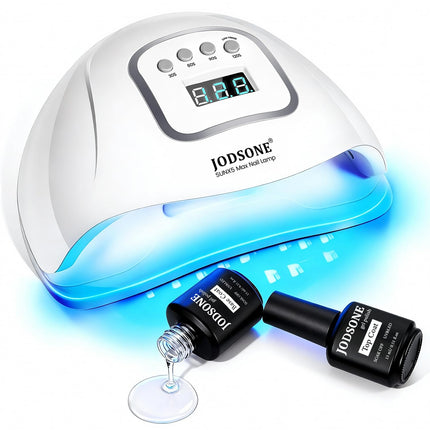 U V LED Nail Lamp, Nail Dryer for Gel Polish, Led Light with Automatic Sensor & 4 Timers