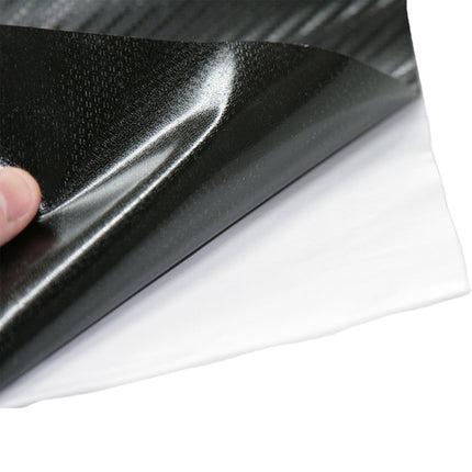 3D Black Carbon Fiber Car Vinyl Wrap Self-Adhesive Film 1ft x 5ft