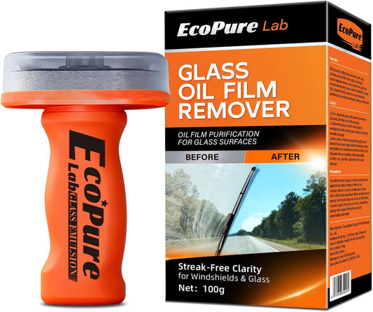 Glass Emulsion Cleaner, Car Oil Film Remover, Windshield Oil Film Remover for Car Windows, Auto Glass Cleaner, Improves