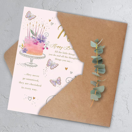 Mom Birthday Card, Happy Birthday Card Gifts for Mom from Daughter Son, Mother Birthday Card