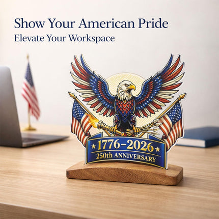 250th Anniversary Decor 1776–2026, 4th of July Patriotic Decorations, Patriotic Decor, Home Office Tabletop Sign Gift, 250 Anniversary Usa Merchandise