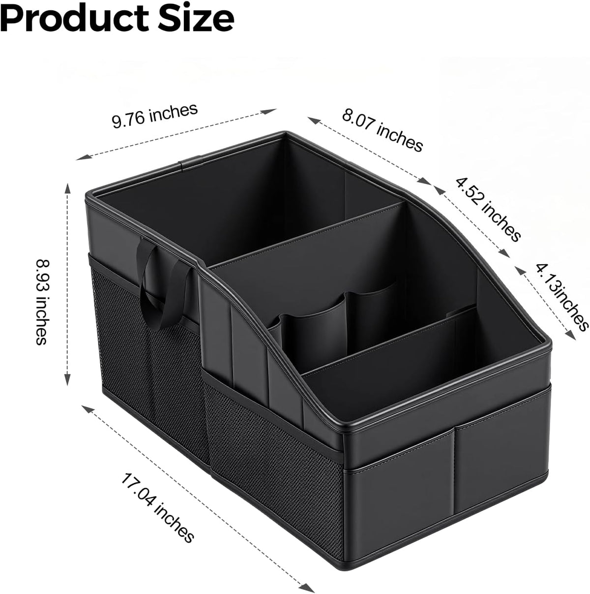 Sturdy Leather Car Backseat Organizer - photo 5