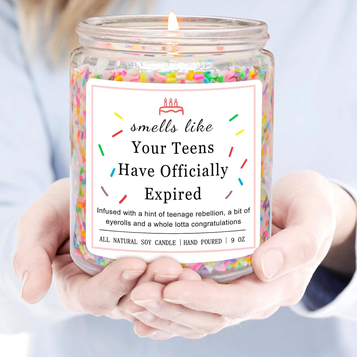 20th Birthday Vanilla Birthday Cake Scented Candle with Sprinkles - photo 5