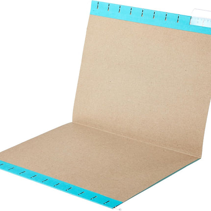Amazon Basics Hanging File Folders with Adjustable Tabs for Document Organization, Letter Size, Aqua, 25-Pack
