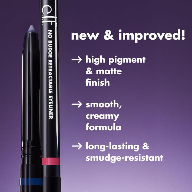 Retractable Eyeliner, Creamy, Ultra-Pigmented & Waterproof