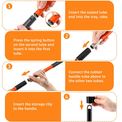 Pooper Scooper, Long Handle Dog Poop Scooper for Medium Small Dogs