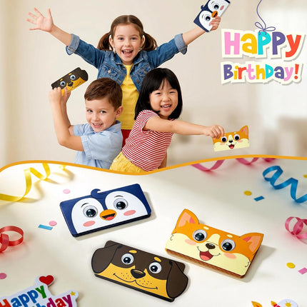 Happy Birthday Money Envelope for Cash,Birthday Card Money Holder with 6 Slots,Surprise Gift for Men Women Girls Boys,Money Gift Idea.(Corgi)
