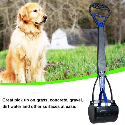 Non-Breakable Pooper Scooper for Large Medium & Small Dogs Heavy Duty, 28“Long Handled Dog Poop Scooper for Grass,Durable Dog Poop Pick Up Tool, Poop Grabber