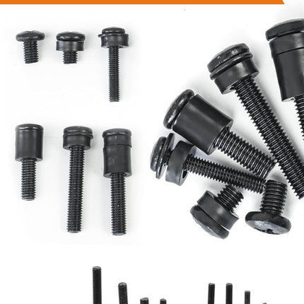 Universal TV Mounting Hardware Screw Kit Set with Box - M4 M5 M6 M8 Screws and Washers Spacers, Replacement Screws for TV VESA Mounting, Fits Most TV/Monitor up to 80 inch