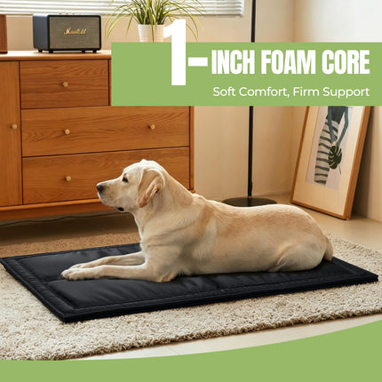 Chew Proof Dog Bed, Durable Dog Crate Pad, Medium (22"x35")