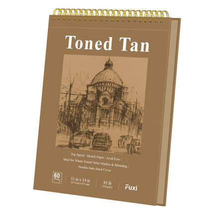 9" x 12" Sketch Book_Top Spiral Bound Sketchbook_100Sheets 68lb/100gsm