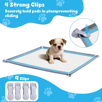 Pee Pad Holder, 24×24 Inch Thickened Silicone Dog Pee Pad Holder Tray
