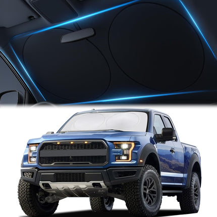 Car Windshield Sunshade – Double-Layer Design for 2X Heat Blocking, Blocks UV Rays, Foldable Sun Shade - photo 10