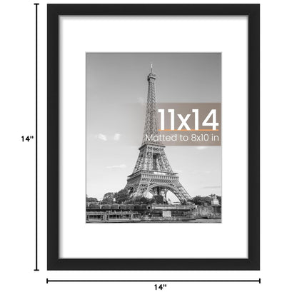 11x14 Picture Frame, Wall Decor Photo Frames, Black 1 Pack