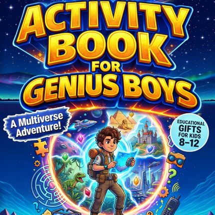 The Epic Activity Book for Genius Boys: A Multiverse Adventure with Fun Brain Games, Logic Puzzles, and Creative Challenges for Smart Young Explorers ... Kids 8-12) (Doc's Activity Books for Kids)