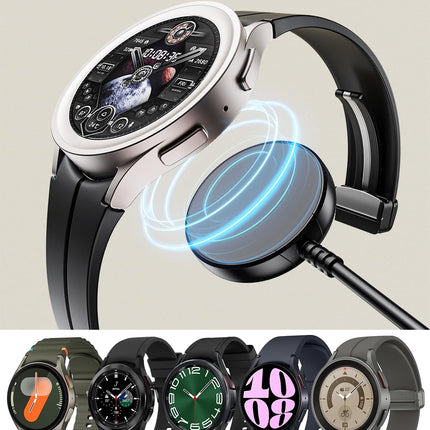 1FT for Samsung Galaxy Watch Charger Compatible with Watch 8/8 Classic/Ultra/7/6/6 Classic/5/5 Pro/4/4 Classic/3/Active/FE USB A Magnetic Fast Charging