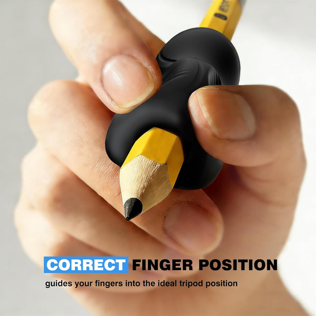 6 Pack Ergonomic Pencil Grips,Triangular Design with Finger Grooves