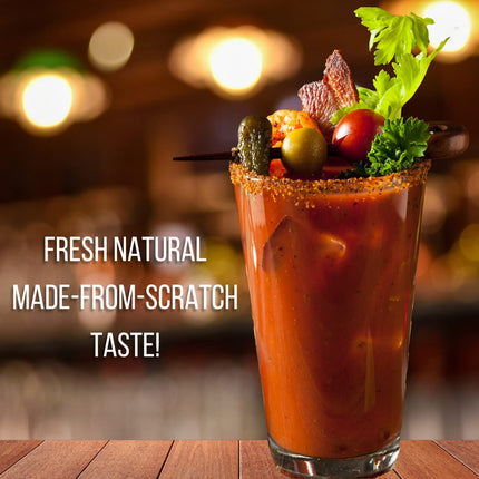 Dill Pickle Bloody Mary Mix - Made With All Premium Natural Ingredients - No Artificial Color or Flavor - No Preservative, No MSG, Low Carb, Low Calorie, & Gluten Free - 32 Oz (Pack of 2)