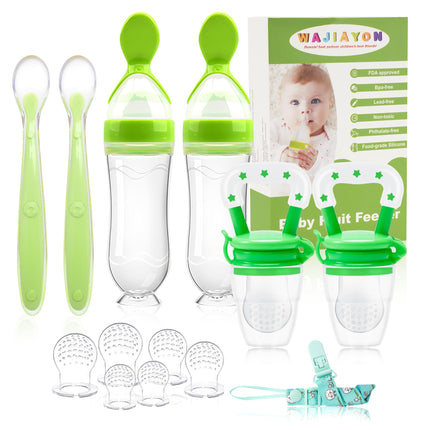 Alimentador de frutas para bebé/chupete de alimentos frescos (paquete de 3) - Alimentadores para dentición infantil | Mordedor de silicona para bebés | Chupete esencial para alimentos sólidos para bebés, niños pequeños e infantes