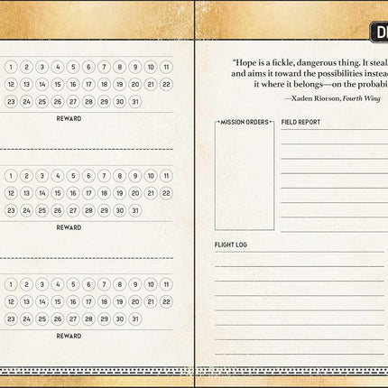Fourth Wing 2027 Monthly/Weekly 12-Month Planner Calendar
