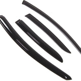Outside Mount Window Vent Visors Rain Guards Compatible with Mazda Mazda3 Sedan 2010-2013 | Side Window Wind Deflectors Rain Shields | Black Tinted, 4 Pcs Set