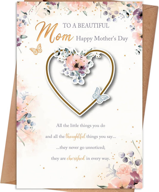 Mothers Day Card, Mother's Day Card Gifts for Mom from Daughter Son, Mother's Day Cards Gift