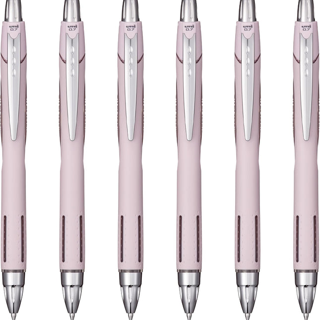 Ballpoint Pen, Fine Point (0.7mm), Lavender Barrel, Black Ink. 6 Pens