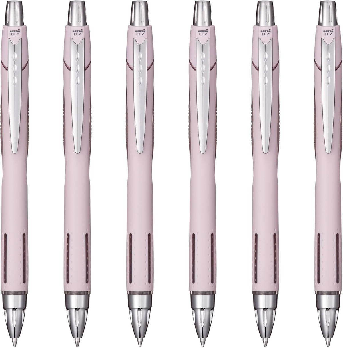 Ballpoint Pen, Fine Point (0.7mm), Lavender Barrel, Black Ink. 6 Pens