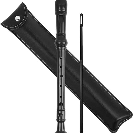 LIZIMANDU Recorder Instrument for Beginner Adults,8-Hole Soprano Descant Recorder Music Flute with with Cleaning Rod & Leather Case For Home Entertainment(2-Blue)