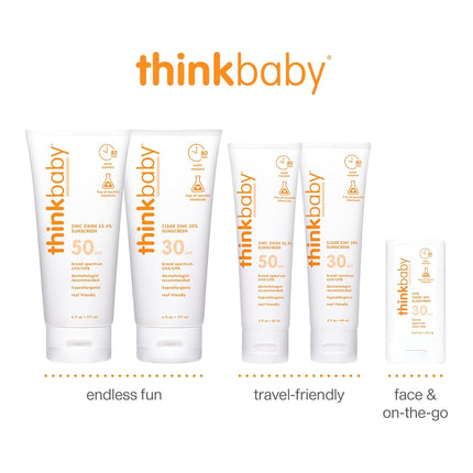 SPF 50+ Baby Sunscreen, 6 Oz. – Safe, Natural Mineral Sun Cream for Babies - Water Resistant – Broad Spectrum UVA/UVB Sun Protection – Vegan Sunscreen for Kids