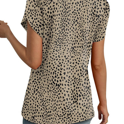 Womens Tops Dressy Casual Petal Sleeve Summer Spring Short Sleeve V Neck Shirts Work Business Vacation Clothes 2026