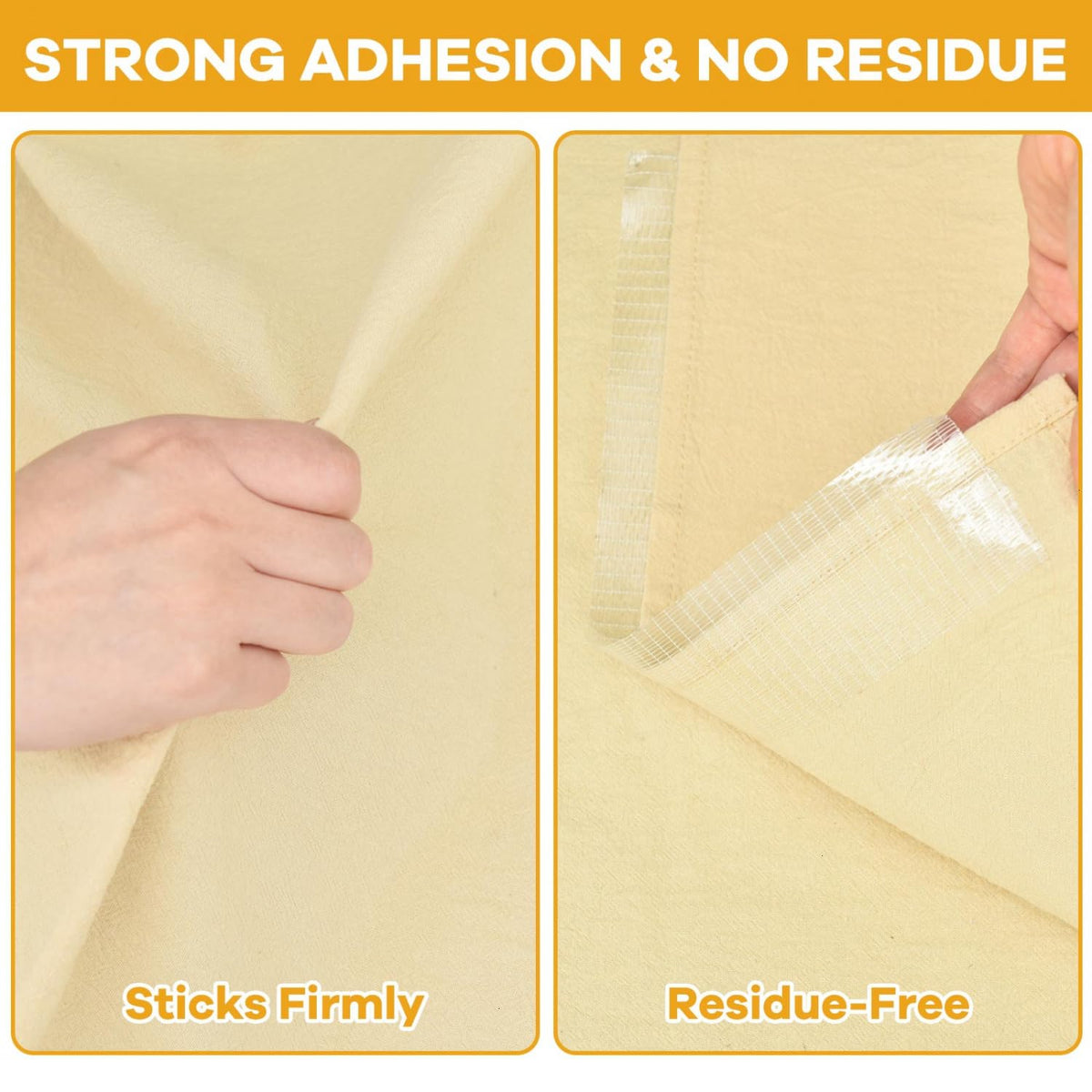 Double Sided Fabric Tape Heavy Duty 3 Rolls Strong Adhesive Hem Tape No Sewing No Ironing Fabric and - photo 4
