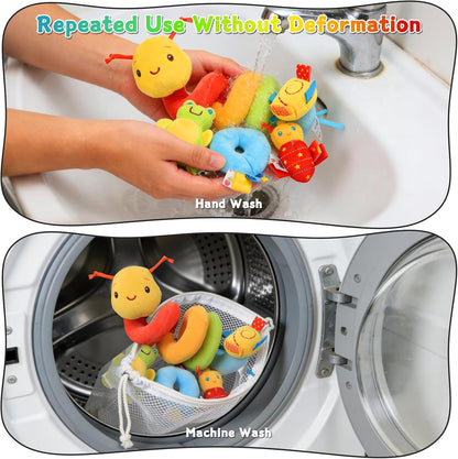 Spiral Baby Sensory Plush Hanging Toy for Car Seats, Strollers & Cribs - photo 3