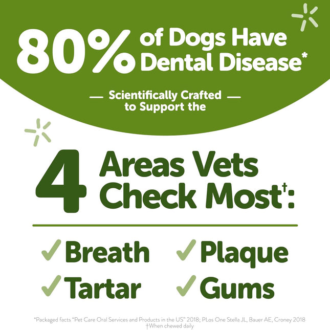 Dog Dental Treat, Soft Chews, Freshens Breath, Extra-Small Size, 14.81 oz Bag, 56 Count - photo 2