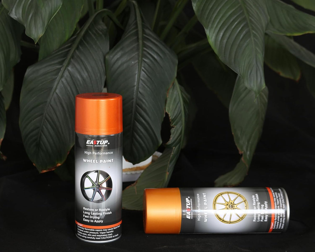 Premium Metallic Acrylic Enamel Wheel Paint, Orange-Gold - photo 3
