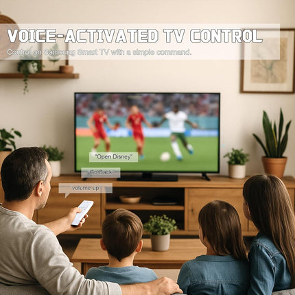 for Samsung Smart TV Remote Control Replacement, Universal Remote for 2016-2025 Samsung Frame Curved Crystal Smart TVs, with Voice Control
