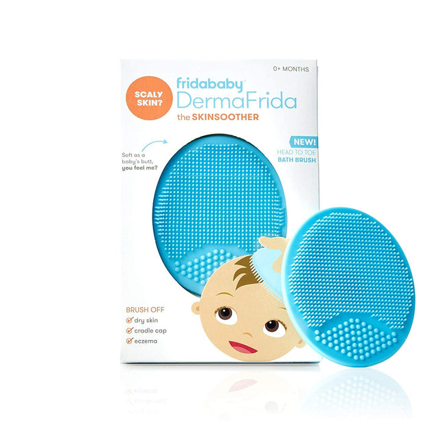 DermaFrida SkinSoother Baby Bath Brush for Dry Skin and Cradle Cap, 1 Pack