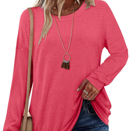 Long Sleeve Shirts Women Tunic Top fall Outfit Ladies Blouse