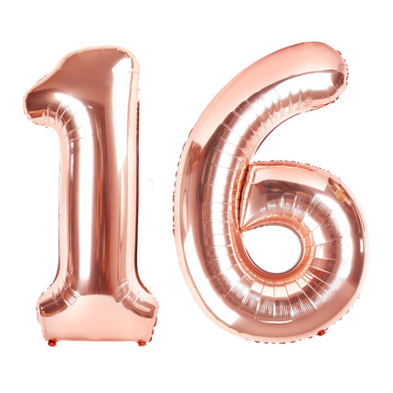 Number Balloons 5 Balloon Blue Birthday Decorations for Men Party, 40 Inch