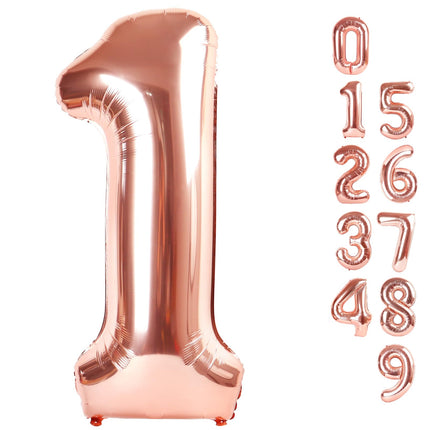 Number Balloons 5 Balloon Blue Birthday Decorations for Men Party, 40 Inch