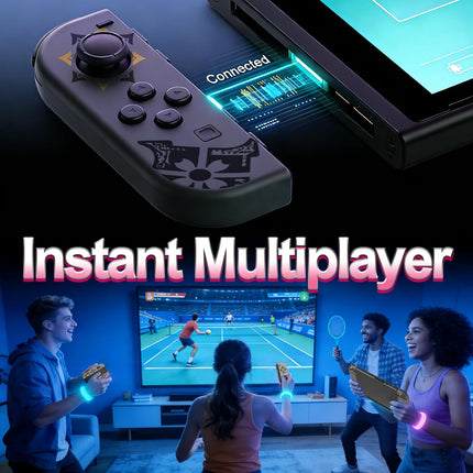 MunyLazy Switch Controllers,Wireless Joy Remote Con Replacement for Switch 1 OLED Lite,Hall Effect Joystick No Drift,20 Hour,HD Rumble,Gyro Control,No NFC,Extra Cool Grey