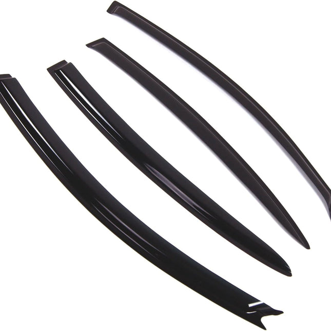 Outside Mount Window Vent Visors Rain Guards for GL350 GL450 2007-2012, Black Tinted 4-Piece Set