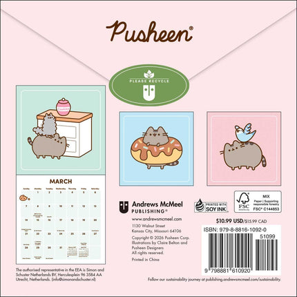 Pusheen 2027 Mini Wall Calendar