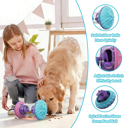 Interactive Dog Puzzle Toy with Adjustable Treat Dispensing Slow Feeder - photo 5