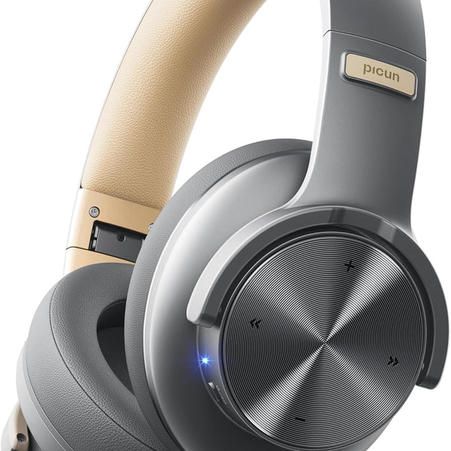 Bluetooth Headphones, 120H Playtime Headphones Wireless Bluetooth with 3 EQ Modes, Low Latency, Hands-Free Calls, Over