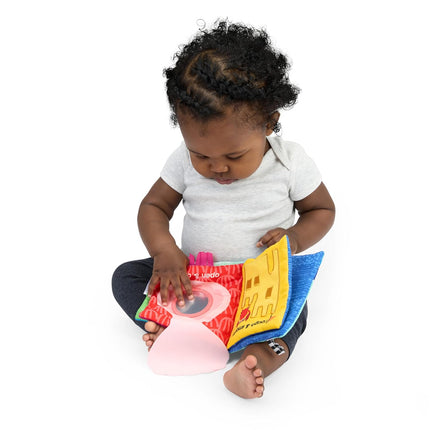 Baby Einstein Ocean Explorers Ocean Opposites Soft Activity Book, Sensory Cloth Book with Textures & Mirror, 0-36 Months